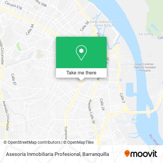 Mapa de Asesoría Inmobiliaria Profesional