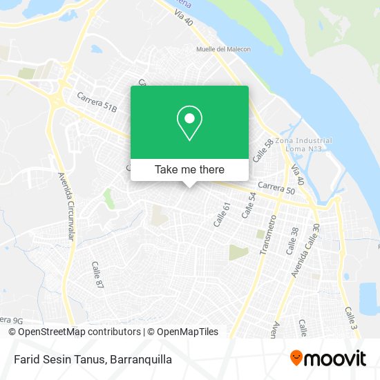 Farid Sesin Tanus map