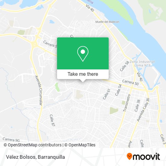 Mapa de Vélez Bolsos