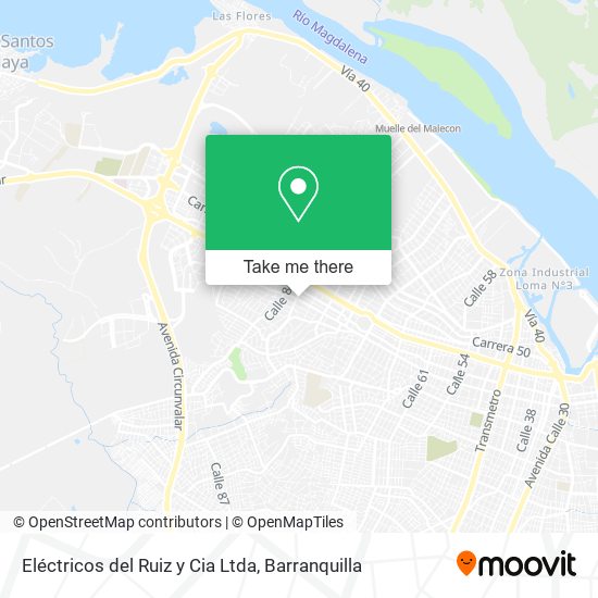 Eléctricos del Ruiz y Cia Ltda map