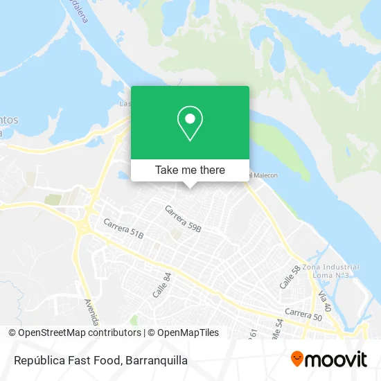 República Fast Food map