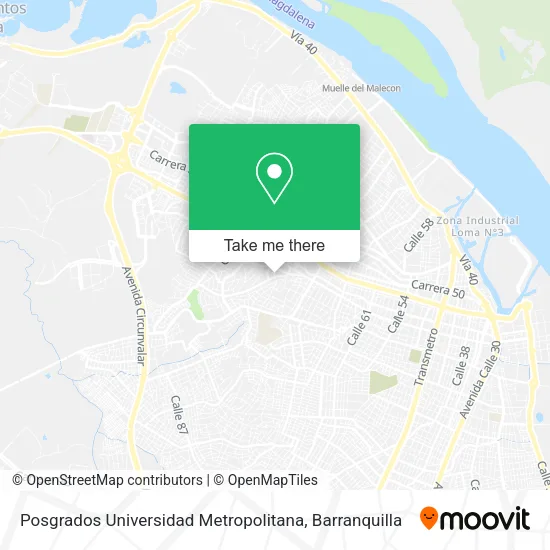 Posgrados Universidad Metropolitana map