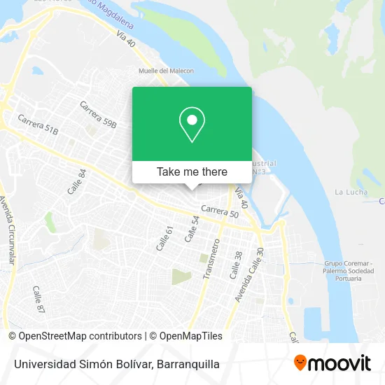 Universidad Simón Bolívar map