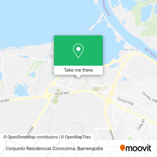 Mapa de Conjunto Residencial Cororoima