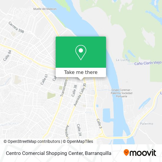 Mapa de Centro Comercial Shopping Center