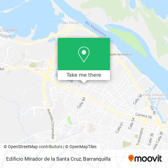 Mapa de Edificio Mirador de la Santa Cruz