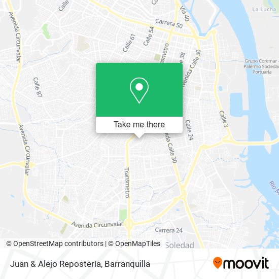 Mapa de Juan & Alejo Repostería