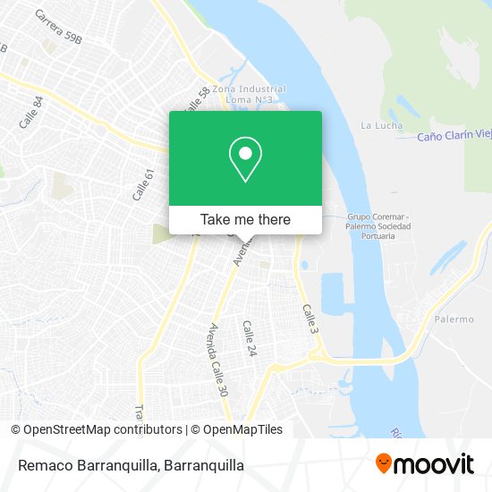 Remaco Barranquilla map