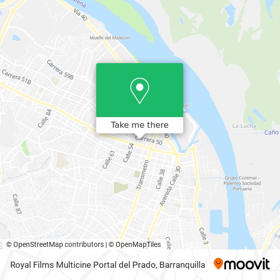 Royal Films Multicine Portal del Prado map