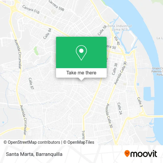 Santa Marta map