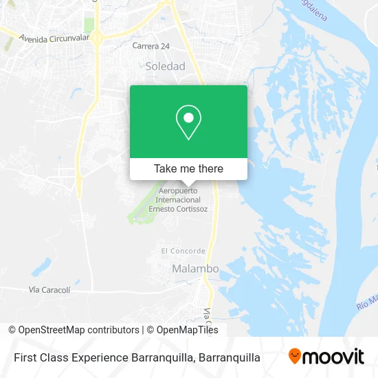 First Class Experience Barranquilla map
