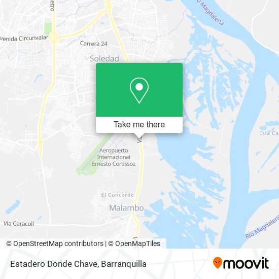 Mapa de Estadero Donde Chave