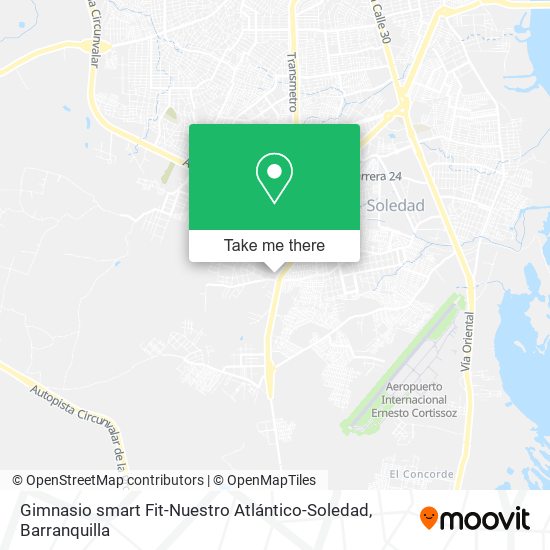 Gimnasio smart Fit-Nuestro Atlántico-Soledad map