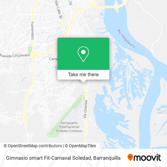 Gimnasio smart Fit-Carnaval Soledad map