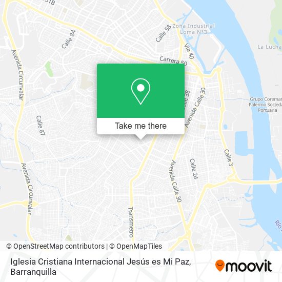 Iglesia Cristiana Internacional Jesús es Mi Paz map