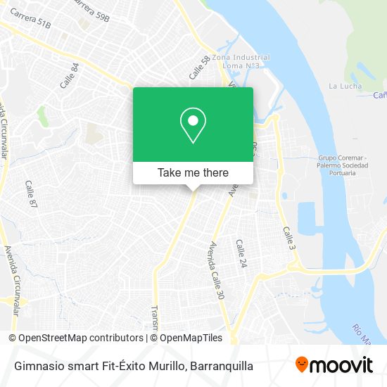 Gimnasio smart Fit-Éxito Murillo map