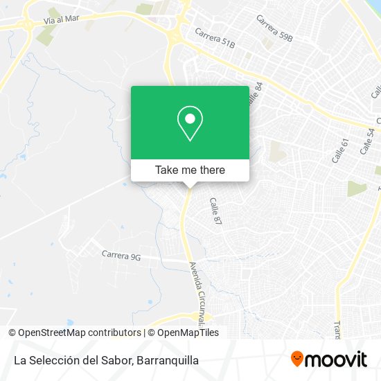 Mapa de La Selección del Sabor