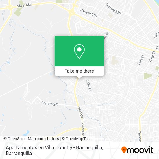 Apartamentos en Villa Country - Barranquilla map