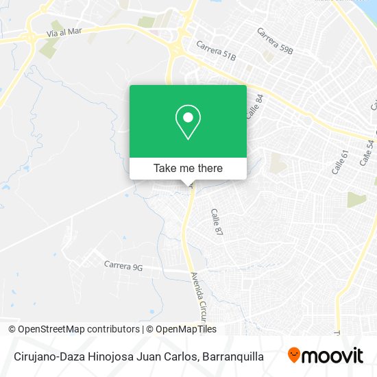 Cirujano-Daza Hinojosa Juan Carlos map