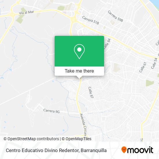 Mapa de Centro Educativo Divino Redentor