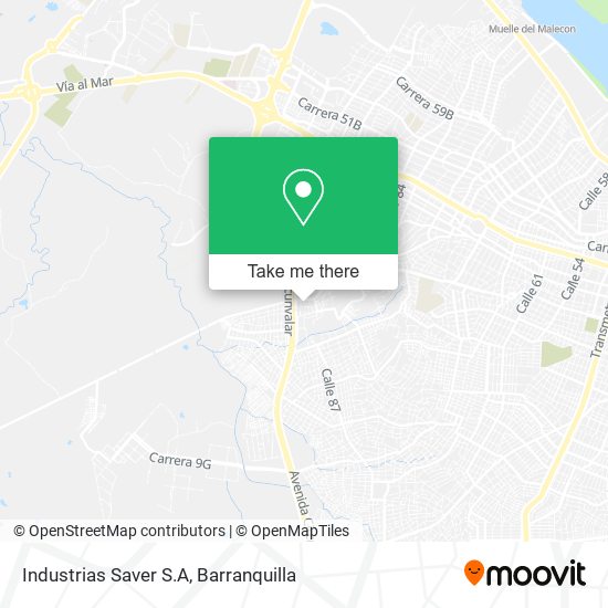 Mapa de Industrias Saver S.A