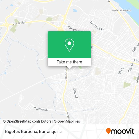 Mapa de Bigotes Barbería