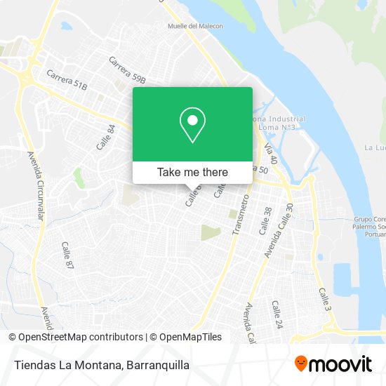 Mapa de Tiendas La Montana