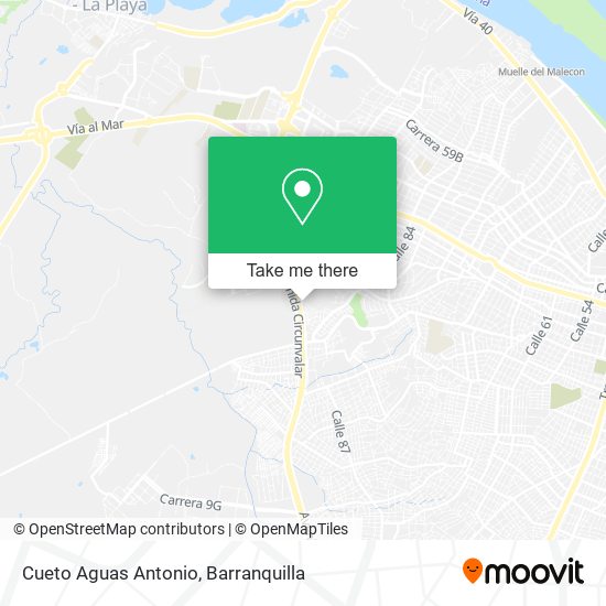Mapa de Cueto Aguas Antonio