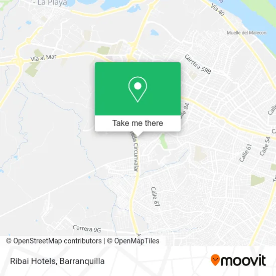 Ribai Hotels map