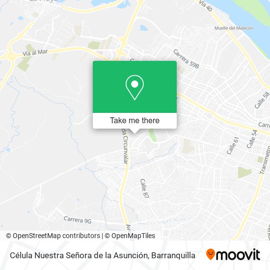 Célula Nuestra Señora de la Asunción map