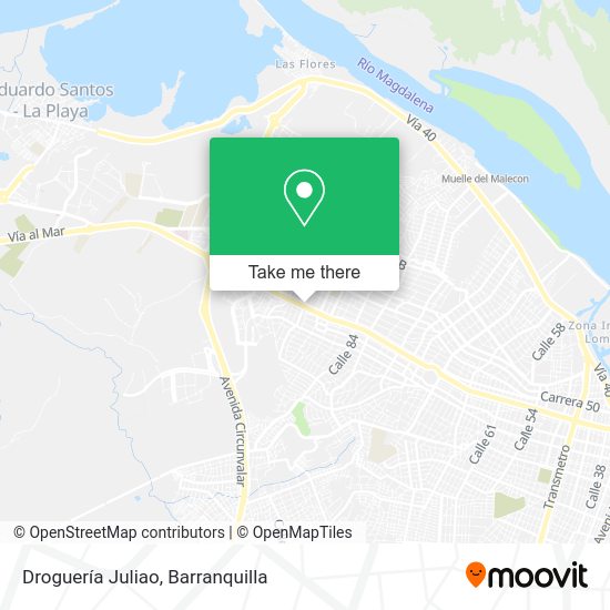 ¿Cómo llegar a Droguería Juliao en Barranquilla en autobús?