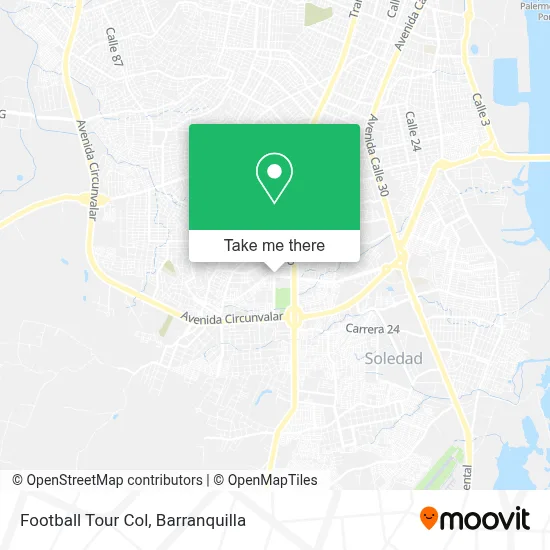 Football Tour Col map