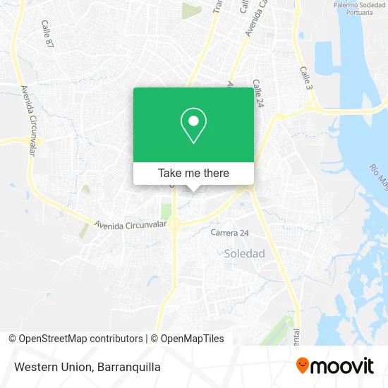 Western Union map