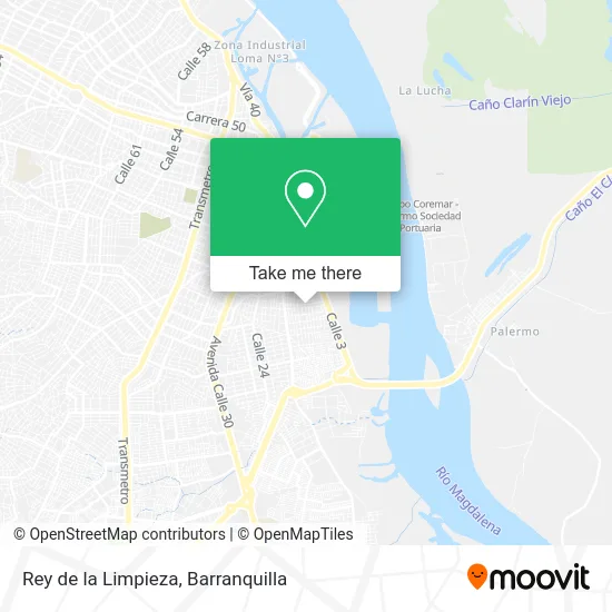 Rey de la Limpieza map