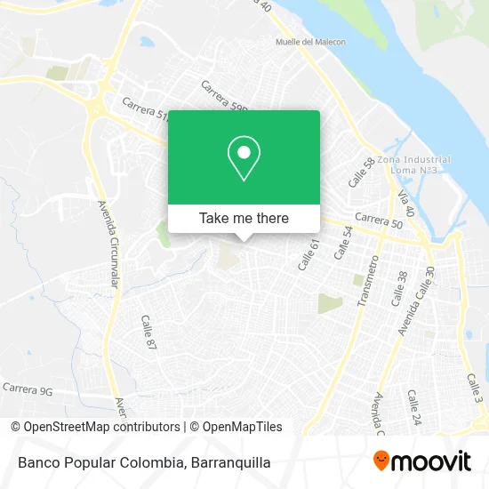 Banco Popular Colombia map