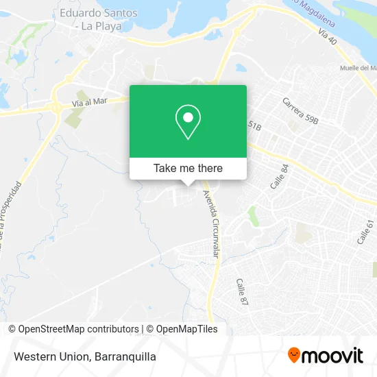 Western Union map