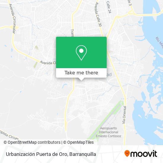 Urbanización Puerta de Oro map