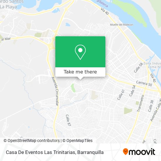 Mapa de Casa De Eventos Las Trinitarias