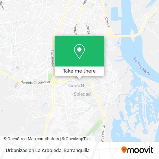 Mapa de Urbanización La Arboleda