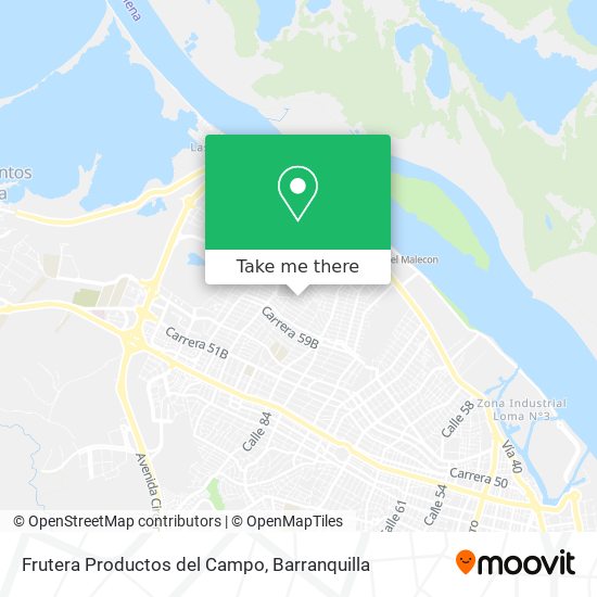 Frutera Productos del Campo map