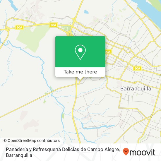 Panadería y Refresquería Delicias de Campo Alegre map