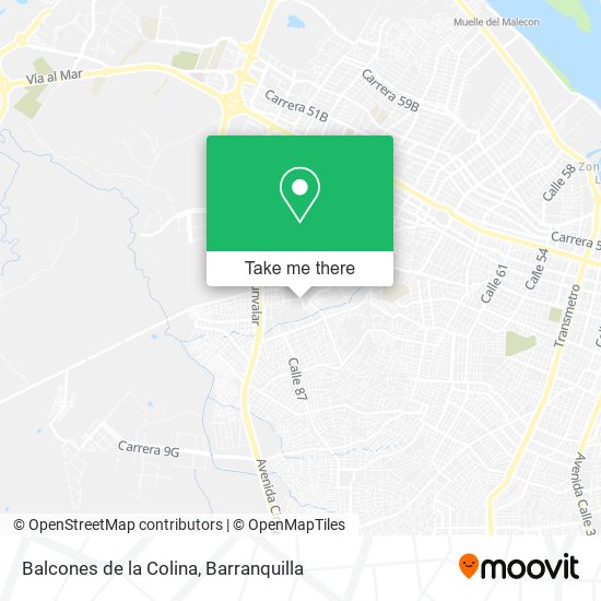 Mapa de Balcones de la Colina