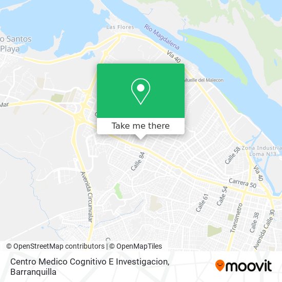 Mapa de Centro Medico Cognitivo E Investigacion