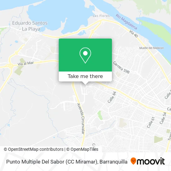 Punto Multiple Del Sabor (CC Miramar) map