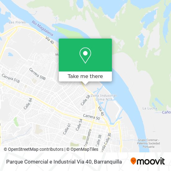 Parque Comercial e Industrial Via 40 map