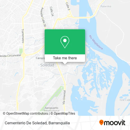 Mapa de Cementerio De Soledad