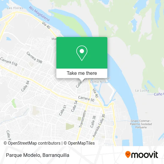 Parque Modelo map