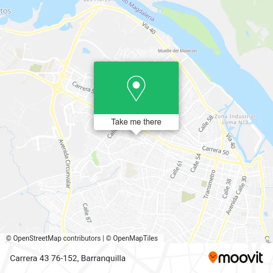 Carrera 43 76-152 map