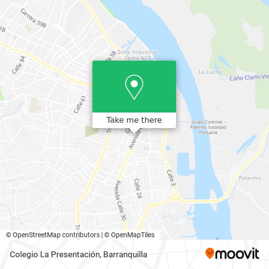 Mapa de Colegio La Presentación