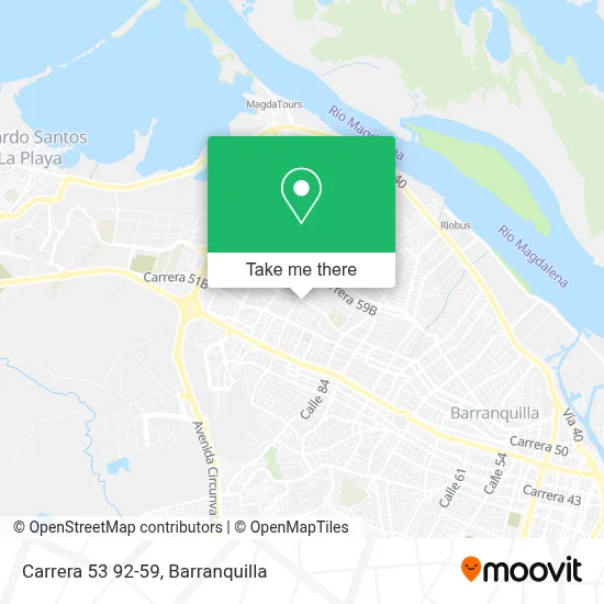 Carrera 53 92-59 map